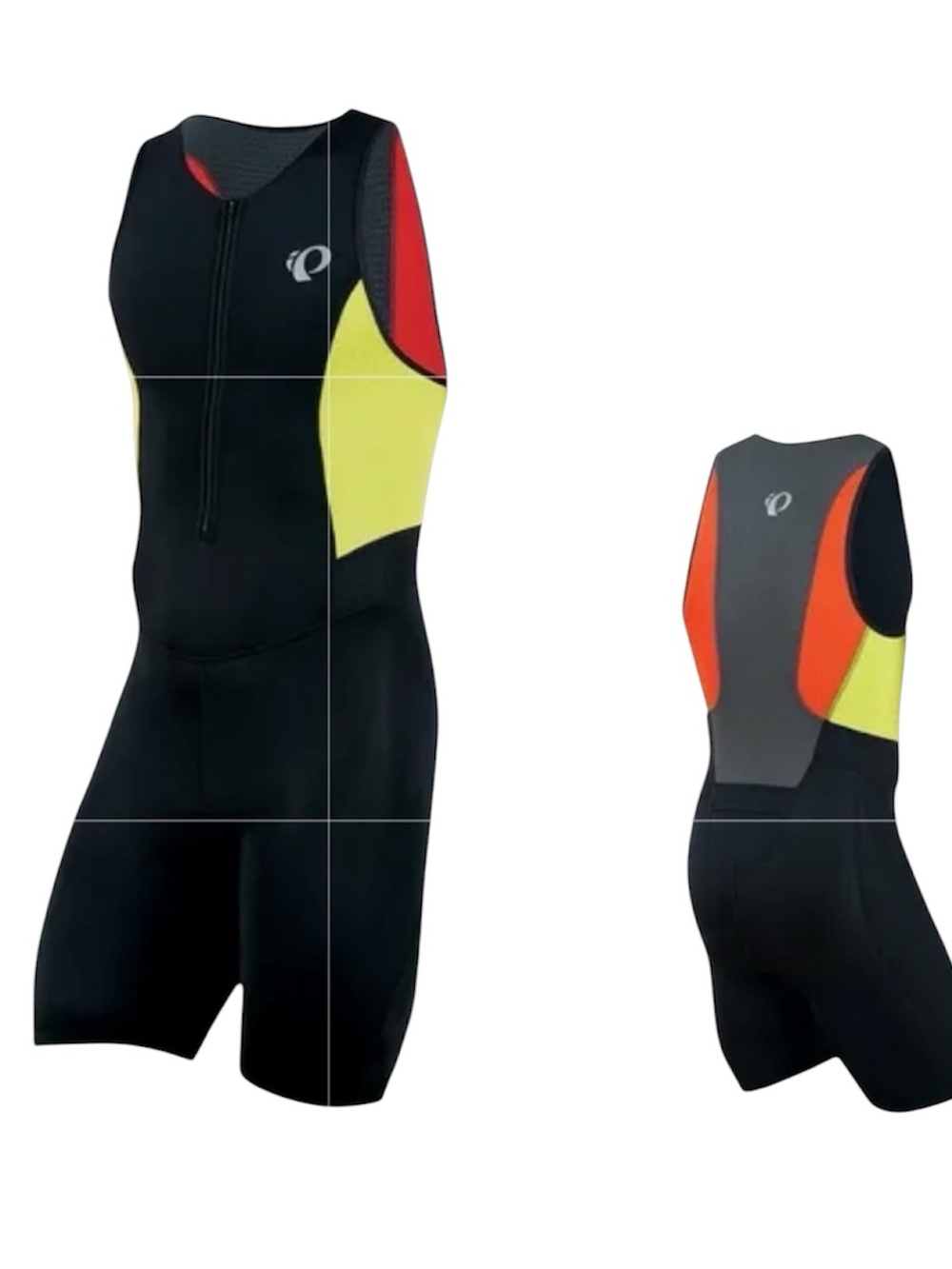 PEARL IZUMI ELITE MEN’S CYCLING BIB SHORTS PADDED COMPRESSION LARGE BLACK YELLOW